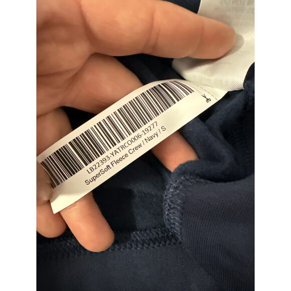 Quince SuperSoft Fleece Crew, Navy, S - Picture 5 of 5